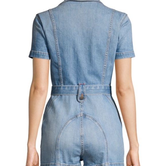 Alice + Olivia Denim Romper - Picture 2 of 2